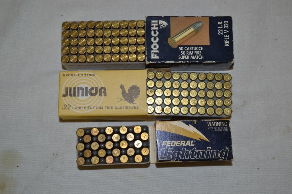 Ammo. 22 LR, Approx. 550 Rds.