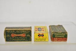Ammo. 25 Auto & 32 Short Colt