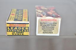 Ammo. Winchester 22 LR & Short. 100 Rds