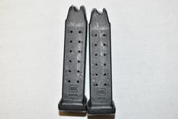 Two 9 MM 15 Rnd Glock Magazines