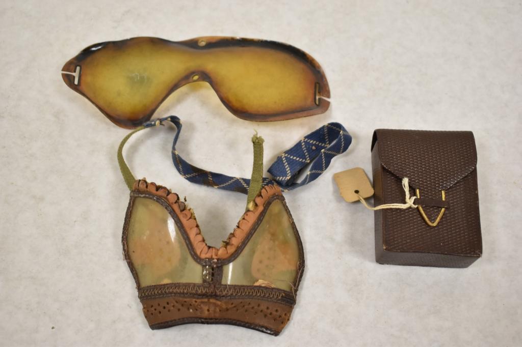 WWII Aviation Googles, Case, & Polarized Lens