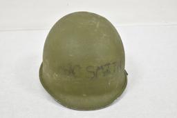 USA. WWII Army M1 Helmet and Insert