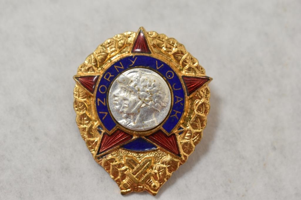 Czech. Post WWII Exemplary Soldier Prof Badge