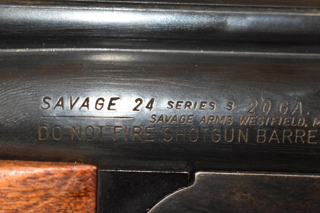 Gun. Savage Model 24 OU 22 mag /20 Shotgun Rifle