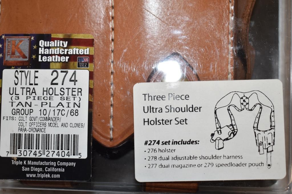 Three Leather Holsters