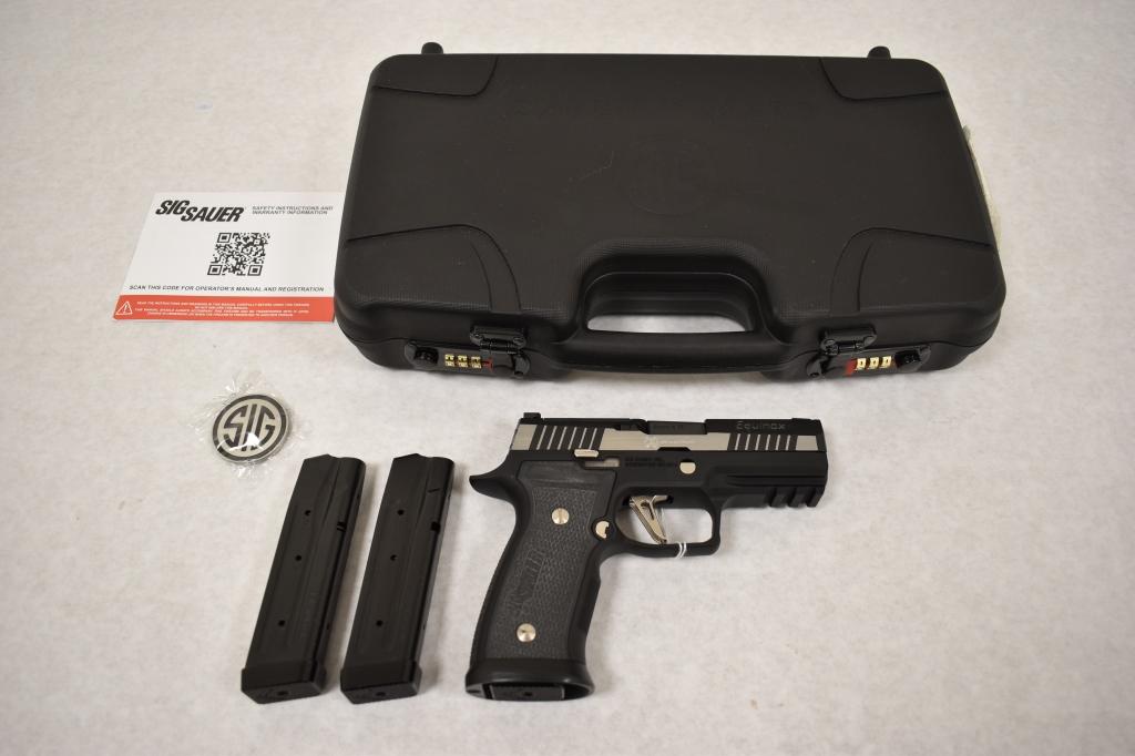 Gun. Sig Sauer Model P320 9mm Pistol