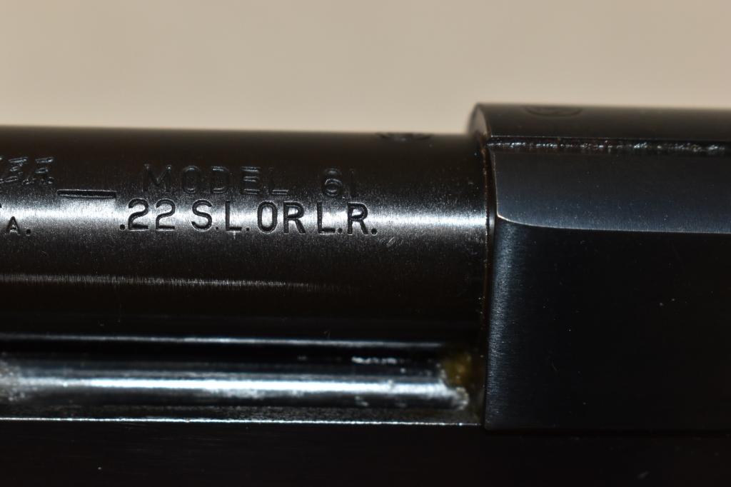 Gun. Winchester Model 61 22 cal Rifle