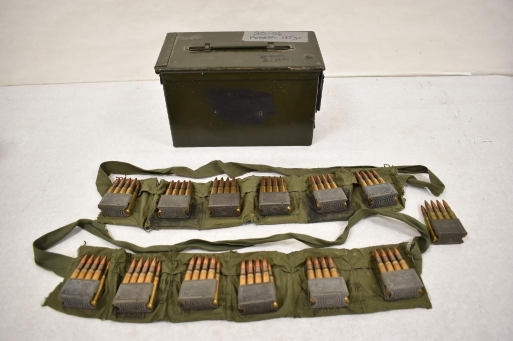 Ammo. 30 Cal Ball 104 Rds & Ammo Can