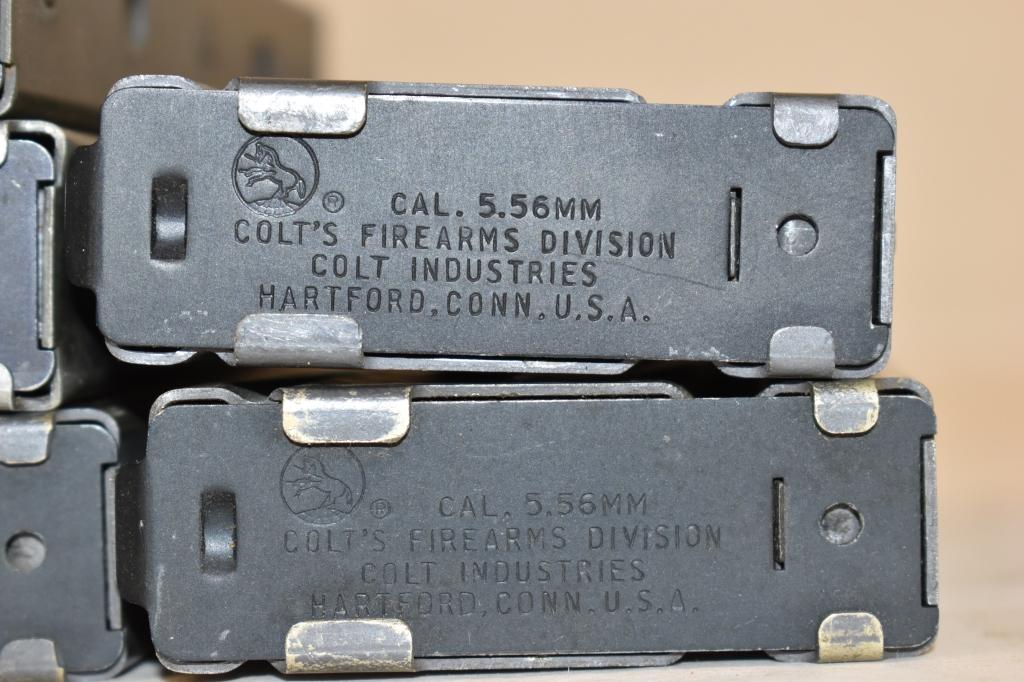 Five Colt AR15 5.56 Magazines