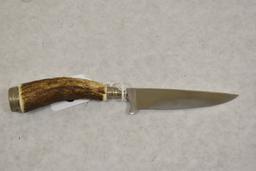 Hubertus Fixed Blade Knife & Leather Sheath