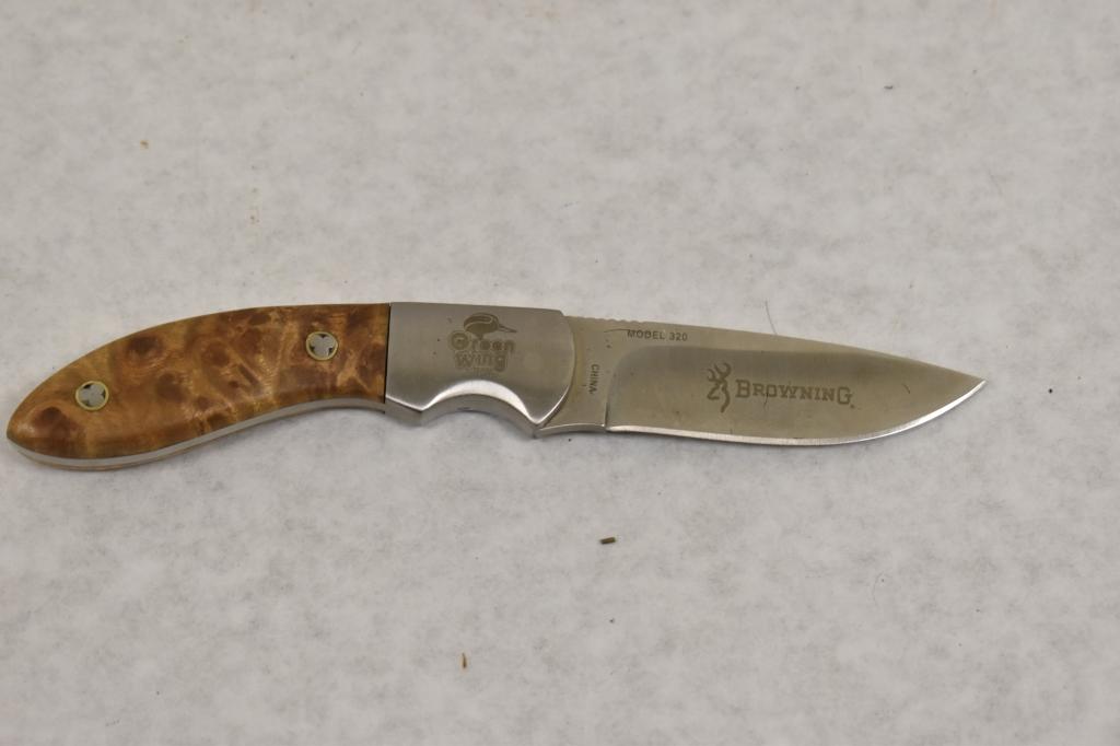 Browning Geenwing 320 Fixed Blade Knife & Sheath