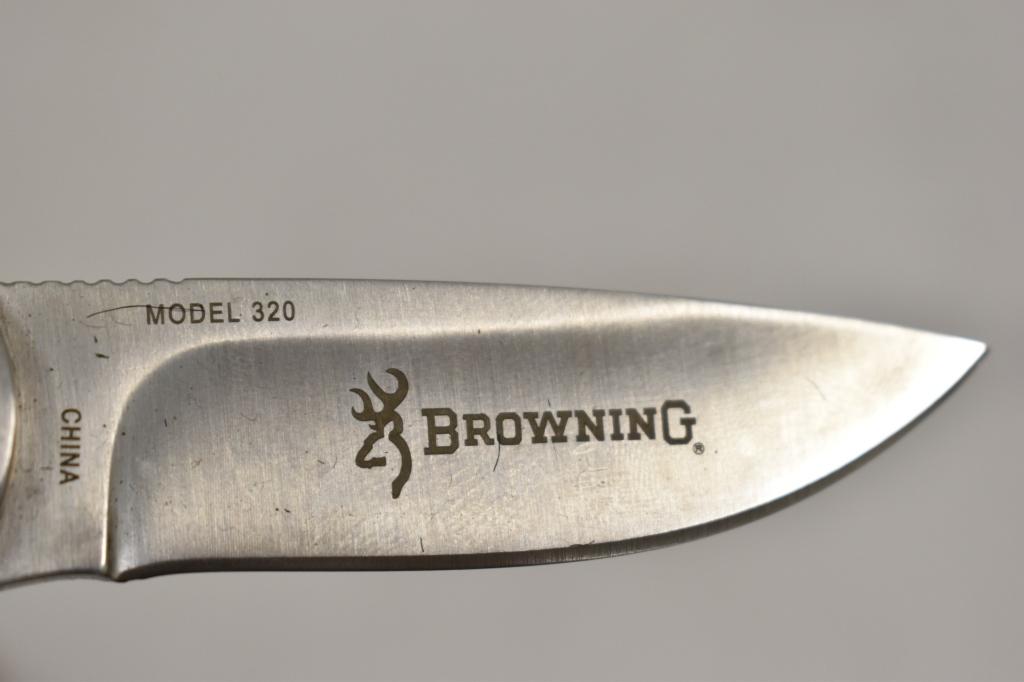 Browning Geenwing 320 Fixed Blade Knife & Sheath