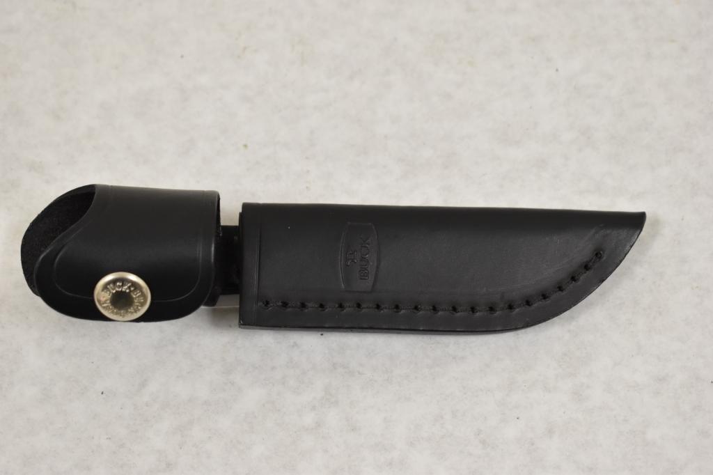 Buck 102 Fixed Blade Knife & Leather Sheath
