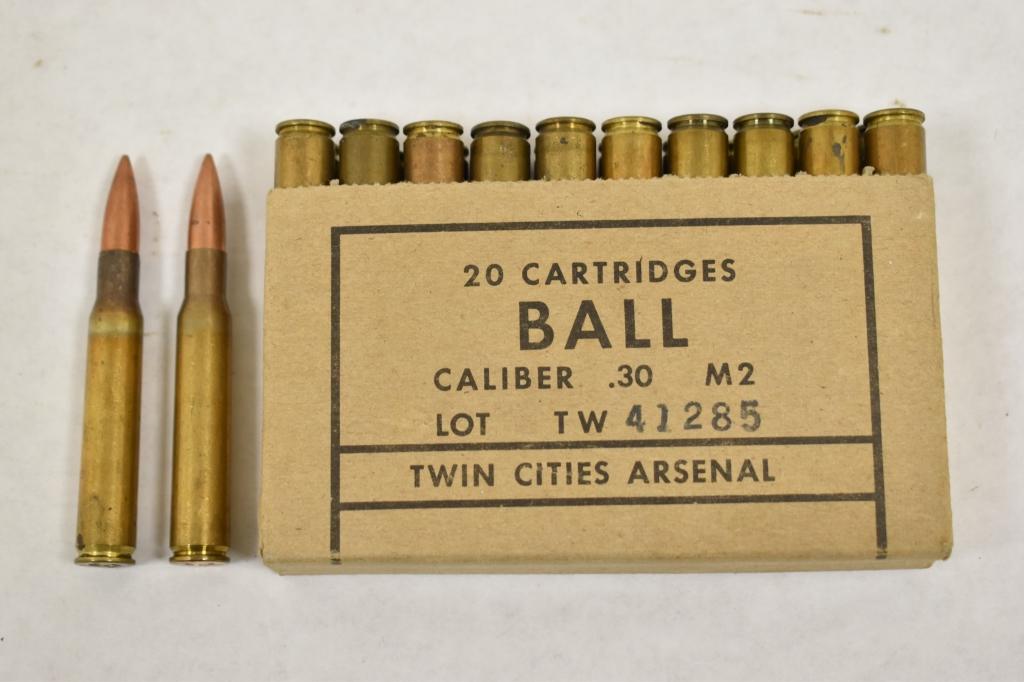 Collectible Ammo. 30 Cal M2. 22 Rds.