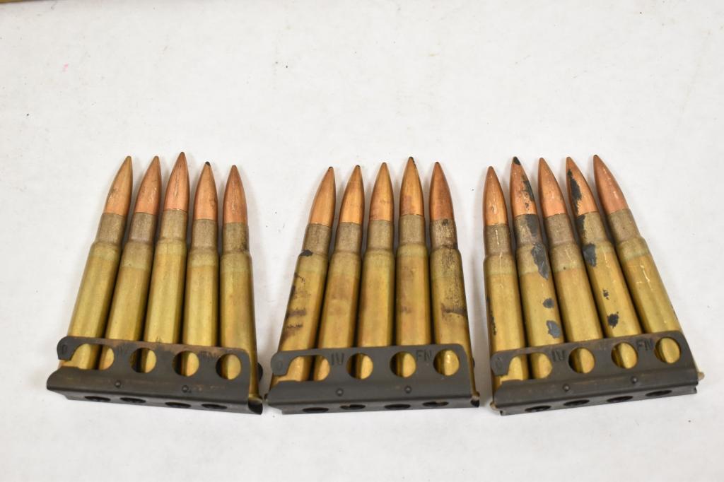 Ammo. 303 British. 200 Rds, Clips & Bandoleers