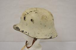 WWII German Snow Camoflage Military Helmet