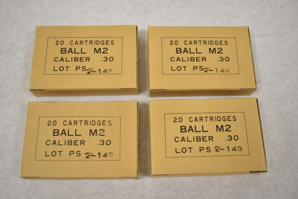 Ammo. 30 Cal Ball 80 Rds