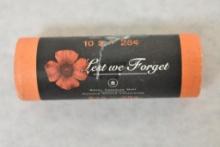 Roll of 'Lest We Forget' 2004 Quarters, Royal Canadian Mint