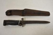 U.S. M5A1 Bayonet with Leather Scabbard
