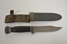 WW2 U.S. Navy MK1 Pal RH-35 Fighting Knife with Scabbard
