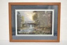 Cherished Companions by Jesse Barnes, signed and numbered print with COA 765/3000, matted and fra...