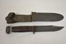 WW2 U.S. Navy Mark 1 Combat Knife with Scabbard