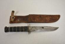 WW2 Fighting Knife with Scabbard