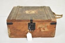 1942 WW2 Parachute with Wooden Box