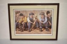 Home Team by Jim Daly signed & numbered print w COA 1305/1500