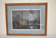 Ahead of the Storm by Jesse Barnes signed and numbered print w COA 126/3000, matted and framed