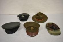 5- Assorted U.S. Military Hats
