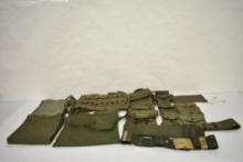 Assorted U.S. Military WW2 Ammo Pouches, Belts, Bags, and more