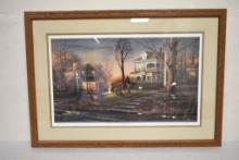 The Aroma of Fall by Terry Redlin signed & numbered w COA 4566/6800 - nicely matted & framed print