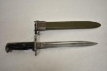 WW2 1942 U.S. UFH Bayonet with Metal Scabbard
