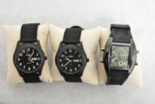Lot of 3 Wrist Watches- 2 M48 OPS & 1 Atlas for Men