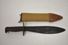 1918 WW1 U.S. Bolo Knife with Scabbard