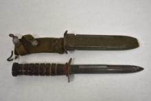 WW2 U.S. M3 Case Fighting Knife with Scabbard