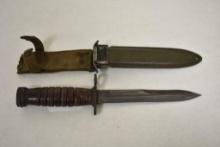 WW2 USM4 M1 Bayonet Fighting Knife with Scabbard