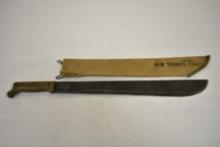 WW2 U.S. True Temper 1945 Machete w Scabbard