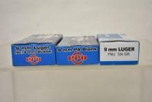 Ammo: Mixed 9mm ( 9mm Luger 50 rounds, 9mm Blanks 100 rounds)