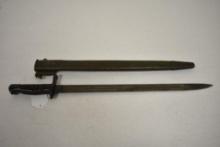 WW1 1917 U.S. Remington Bayonet with Metal Scabbard