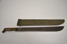 WW2 True Temper U.S. Machete 1945 with Scabbard