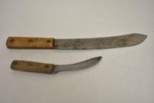 2 Fixed Blade Knives - 1-Case XX, 1- unmarked