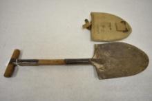 WW1 T-Handle Shovel with 1918 Dated Canvas Cover