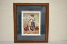 Go Home by Jim Daly signed and numbered print with COA 560/950, matted and framed