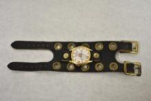 Vintage Spiro Agnew Wrist Watch with Leather Band