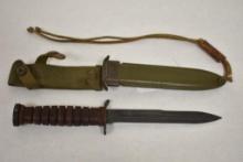 Camillus U.S. M3 Fighting Knife with Scabbard