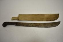 WW1 U.S. Collins 1005 Engineer Bolo Machete w Scabbard