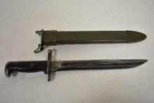WW2 1942 U.S. UC Bayonet with Metal Scabbard