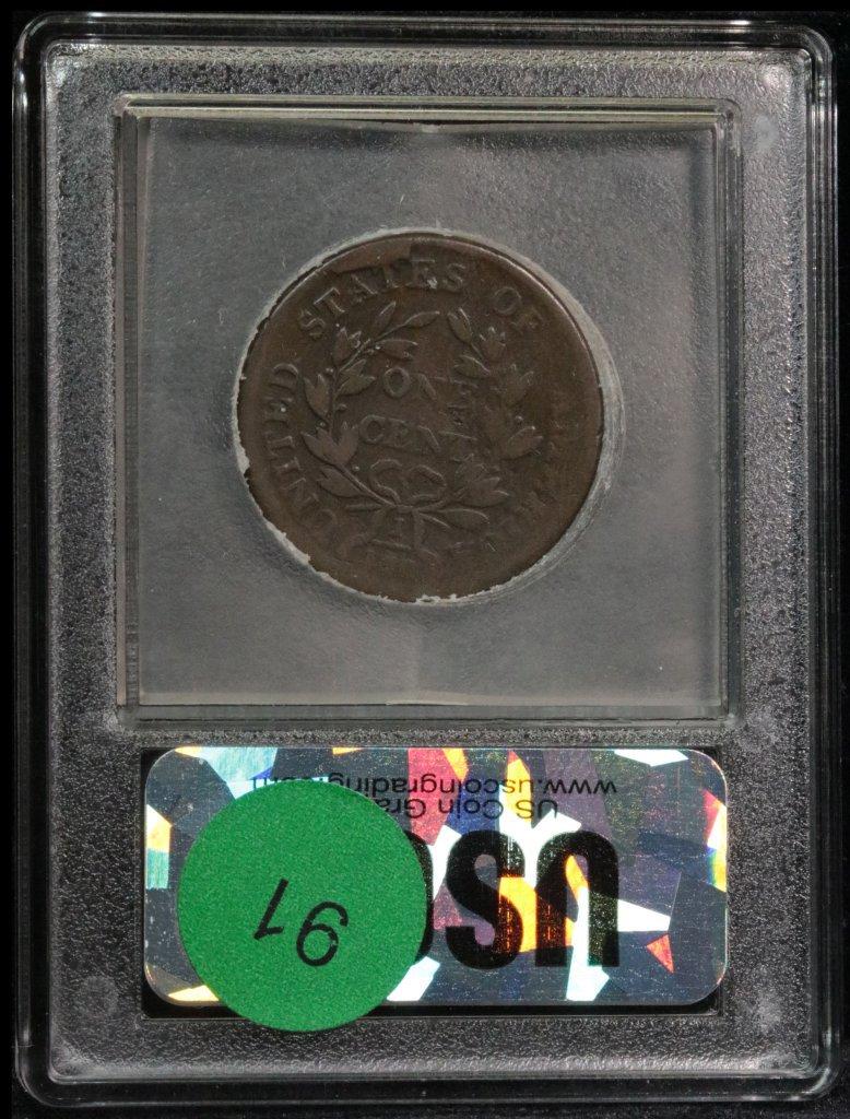 ***Auction Highlight*** 1802 Draped Bust Large Cent 1c Graded f+ by USCG (fc)